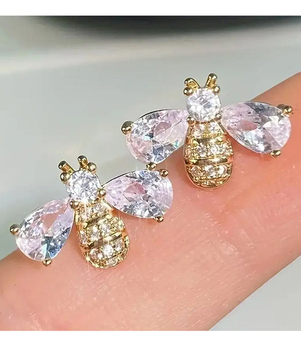 CRYSTAL BEE EARRING-0