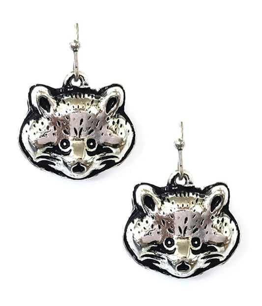 WILD LIFE THEME EARRING - RACOON-0